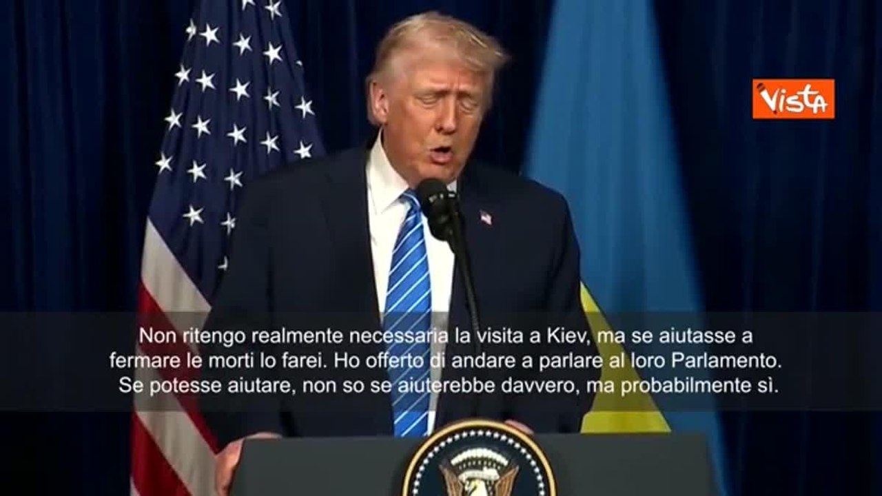 Trump: «Potrei andare a Kiev per parlare al Parlamento ucraino se necessario»