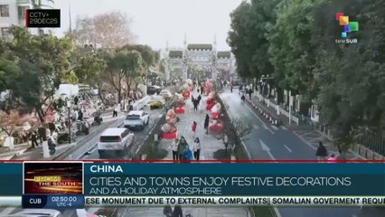 China: Cities and towns enjoy festive decorations and a holiday atmosphere
