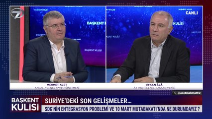Başkent Kulisi - Efkan Âlâ | 28 Aralık 2025