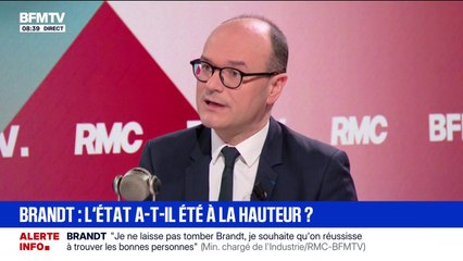 Brandt: "S'il y a un projet qui redémarre, je ne pense pas qu'il redémarrera avec les 700 salariés", affirme Sébastien Martin, ministre délégué chargé de l'Industrie