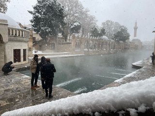 Şanlıurfa’da kış güzelliği: Tarihi bölgeler mest etti!