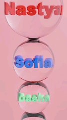 Popular girl names in ascending order! 💕 Soft body physics test meets satisfying