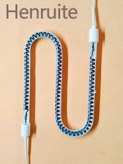 1500w Infrared heating Quartz glass heating element tube carbon quartz fiber infrared heating lamp