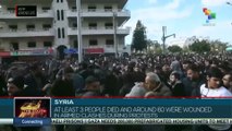 Syria: At least 3 people died and around 60 were wounded in armed clashes during protests