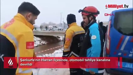 Şanlıurfa’da otomobil sulama kanalına uçtu: Baba ve 3 çocuğu kayıp