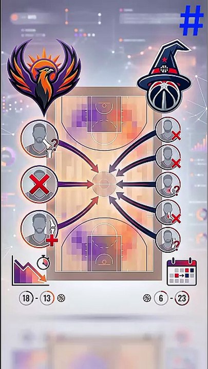 Impact Analysis of Suns' Absences Before Wizards Matchup