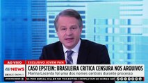 Caso Epstein: Vítima de abusos critica censura nos arquivos