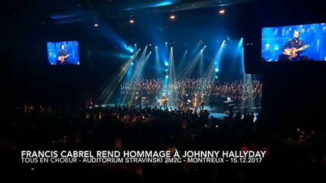 2017 – Johnny Hallyday : le 15 décembre, Francis Cabrel rend hommage avec “La musique que j’aime” à Montreux