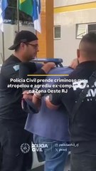 Vídeo mostra momento da prisão de homem que atropelou a ex-companheira por não aceitar o fim do relacionamento