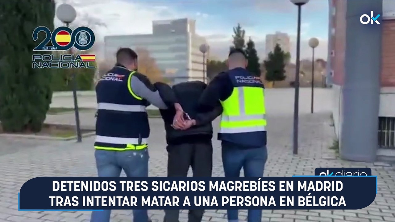 Detenidos tres sicarios magrebíes en Madrid tras intentar matar a una persona en Bélgica