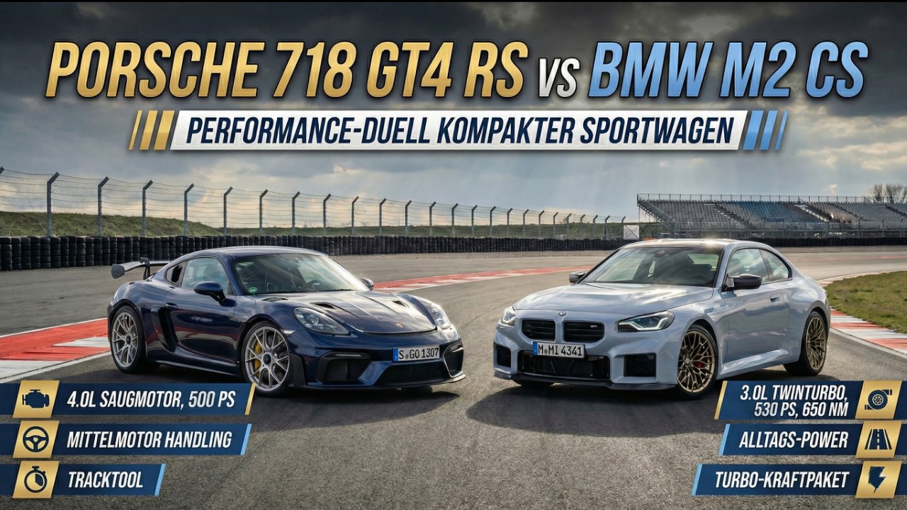 2025 GT4 RS & 2026 M2 CS – 507 vs 537 PS im Performance-Check