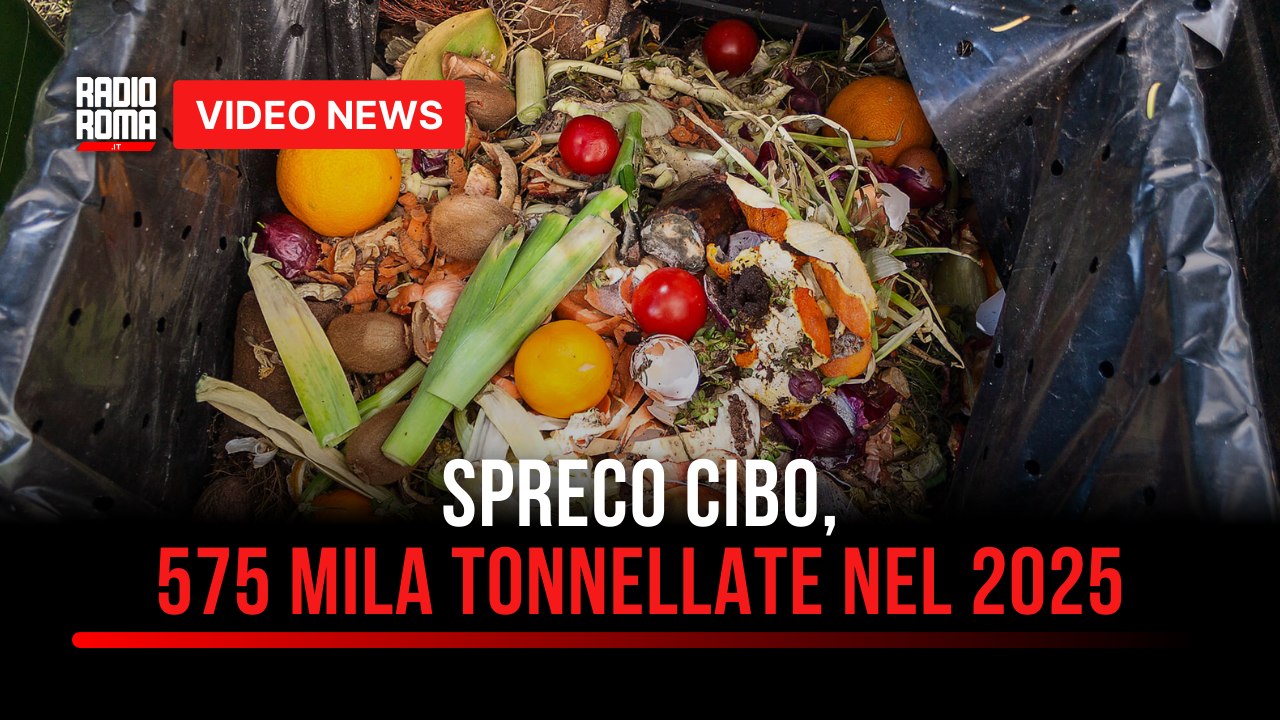 Spreco cibo, 575 mila tonnellate nel 2025