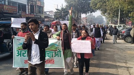 अलवर में अरावली बचाने के लिए निकाली रैली