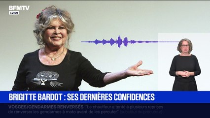 Mort de Brigitte Bardot: les dernières confidences de l'icône française