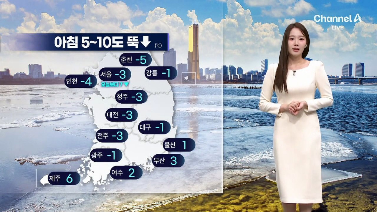 [날씨]비·눈 그치고 기온 뚝…서울 -3/2도