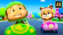 Go Kart Racing Cartoon for Kids | Fun Racing Cars Animation | Kids Channel