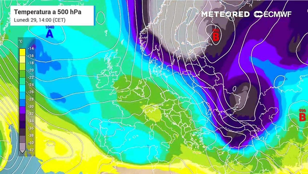 Irruzione fredda artica da nordest per San Silvestro. Notte fredda ovunque