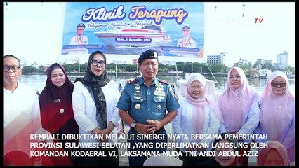 TNI AL Kodaeral VI Dan Pemprov Sulsel Perkuat Sinergitas Layanan Kesehatan Maritim Lewat Klinik Tera
