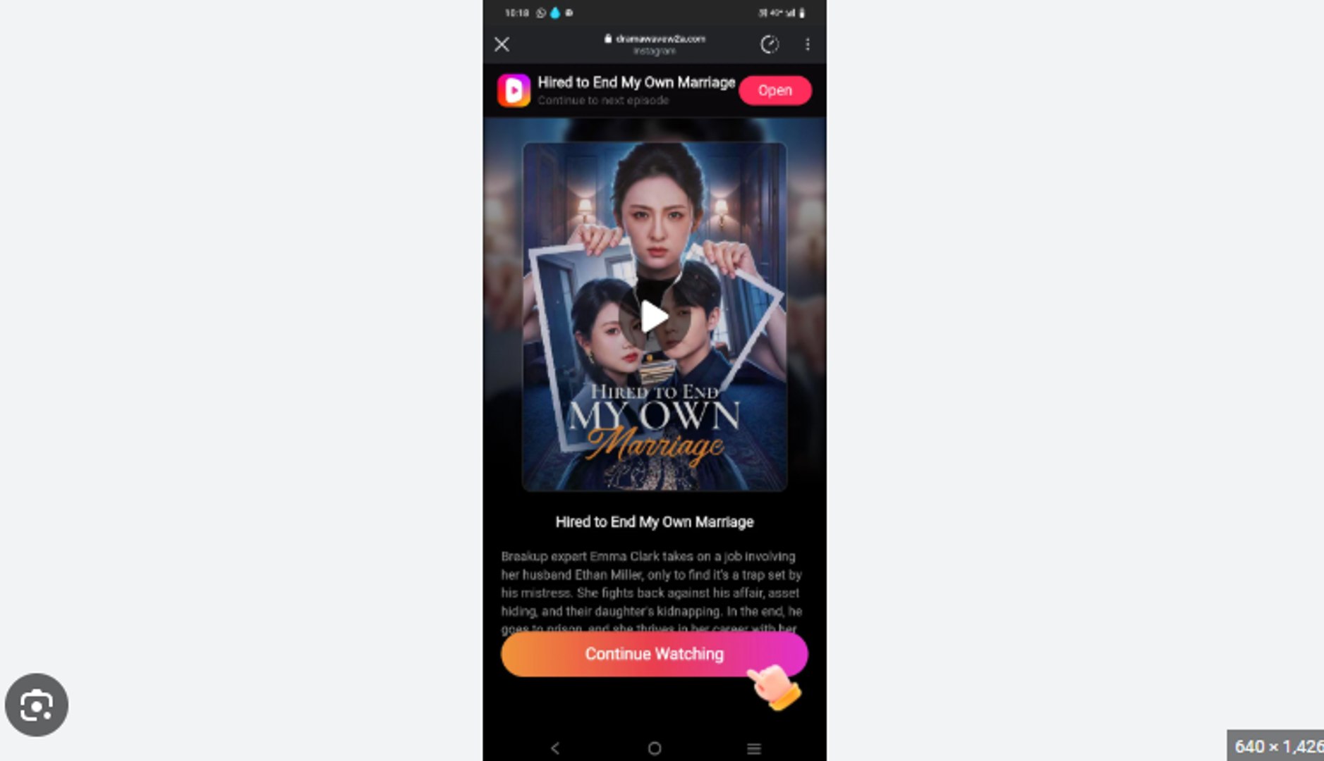 Hired to End My Own Marriage Drama Movies English Sub