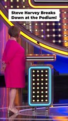 Steve Harvey Completely Loses It at the Podium on Family Feud