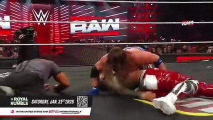 WWE RAW 29 DECEMBER 2025 THE USOS VS AJ STYLES & DRAGON LEE FULL MATCH