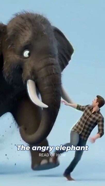 Angry Elephant Attacked a Man… The Ending Is Terrifying 😳🐘 | 3D Animation