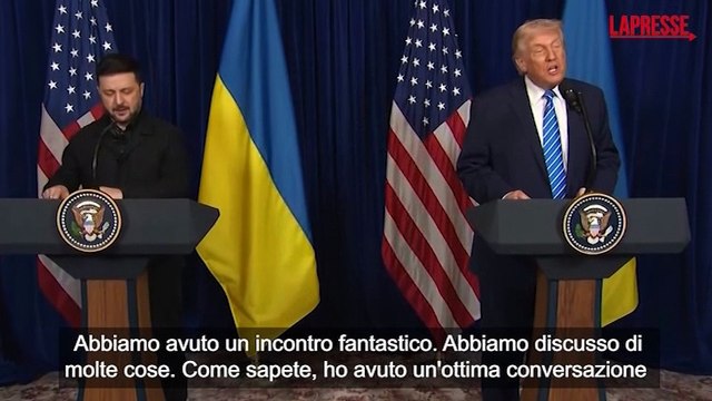 Trump dopo l'incontro con Zelensky: Siamo molto vicini alla soluzione