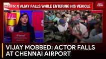 Thalapathy Vijay Mobbed at Chennai Airport: Actor Falls Amid Chaos After Return From Malaysia
