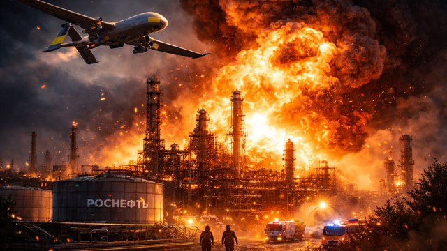 Ukrainian Drones Just Hit a Major Russian Oil Refinery — Again
