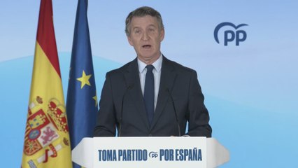 Feijóo carga duramente contra el Gobierno y contra Sánchez en su balance de 2025