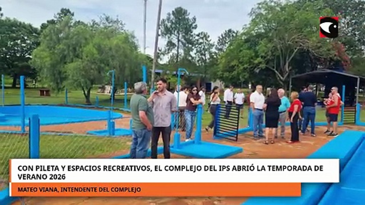 Con pileta y espacios recreativo el complejo del IPS abrió la temporada de verano 2026