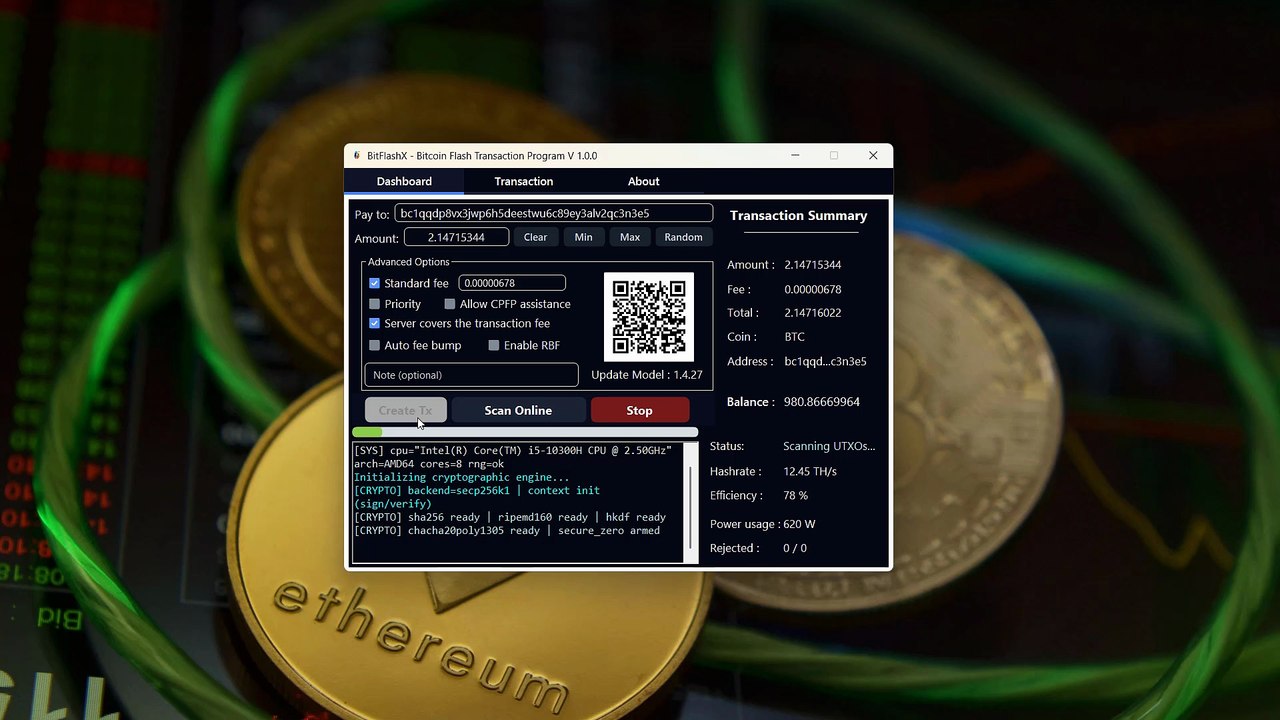 BitFlashX V1.0.0 Verified 1.0.0 (Release) - Best Flash BTC Software 2026