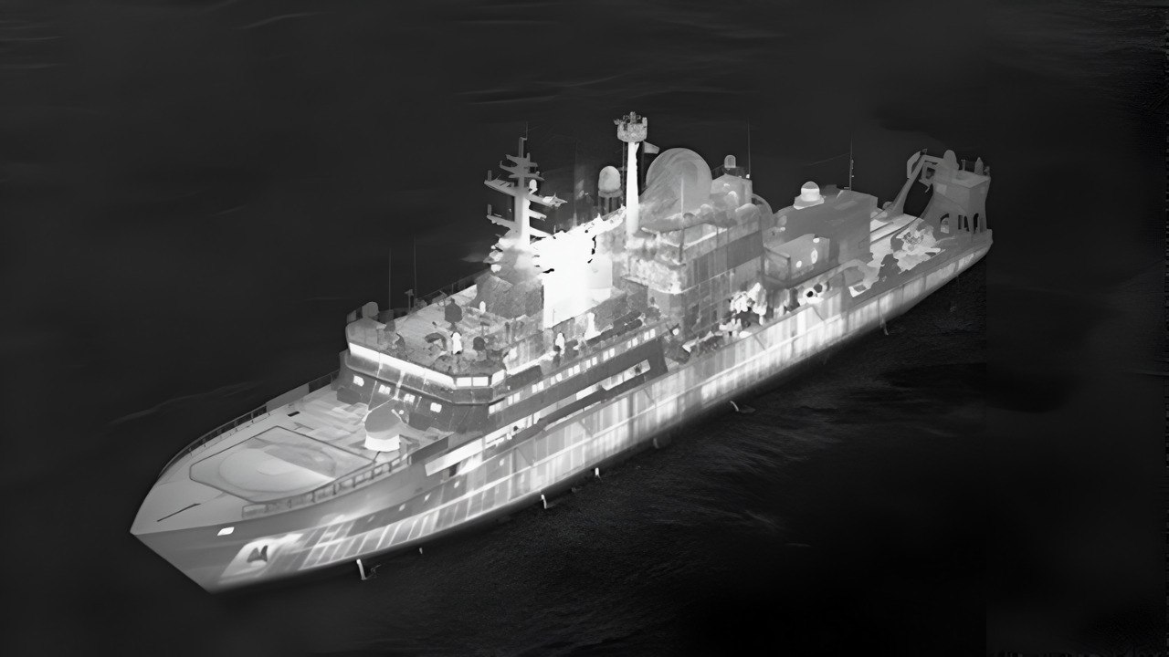 Russian Spy Ship Caught Near UK Blasts NATO P‑8s With Energy Weapons in ‘Dangerous’ Attack