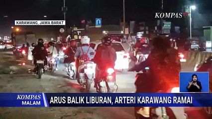 Pantauan Arus Balik Libur Nataru di Arteri Karawang hingga Tol Cipularang per 27 Desember Malam
