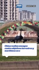 China realiza ensayos contra objetivos terrestres y marítimos en el estrecho de Taiwán