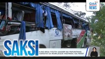 Bus na sinasakyan ng mga youth leader na papuntang youth camp, nadisgrasya sa Marilaque Highway; isa, patay | Saksi