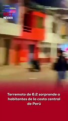 🌎🚨 Un sismo de magnitud 6.2 se registró en la costa central de Perú, provocando un movimiento intenso que fue percibido en diversas localidades.