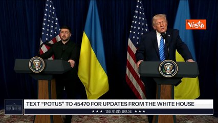 Trump: "Putin vuole che l'Ucraina abbia successo" e Zelensky sorride
