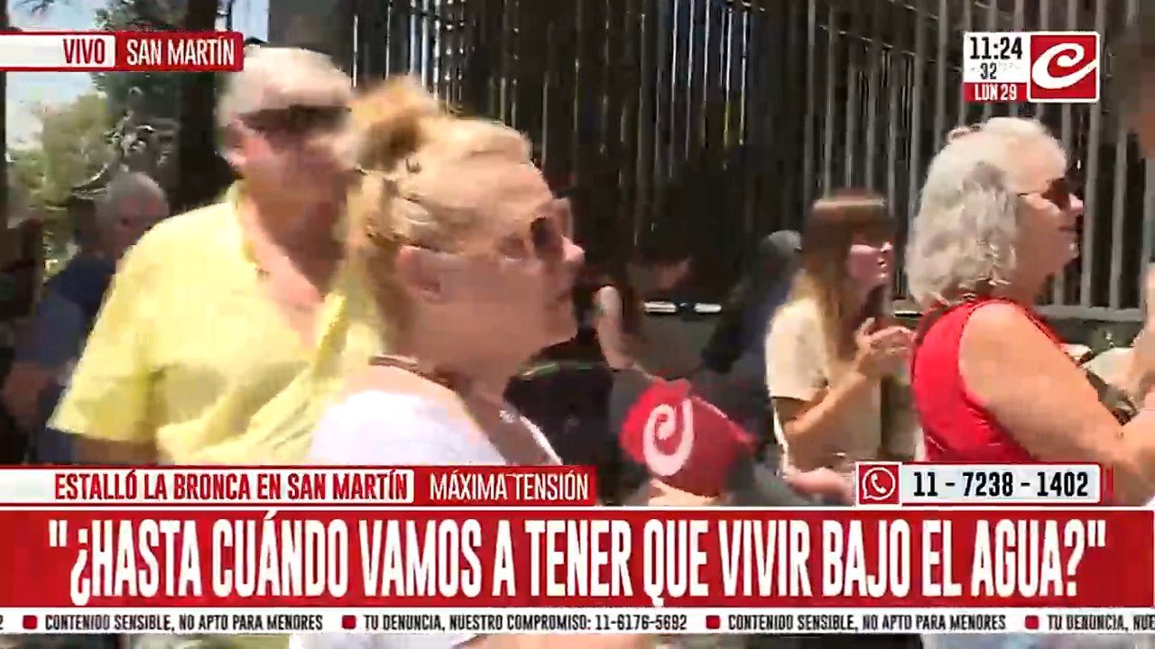 Estalló la bronca en San Martín