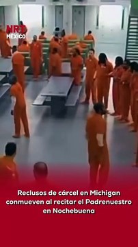 🙏🎄 Un video viral muestra a reclusos de una cárcel en Michigan, Estados Unidos, uniéndose para recitar el Padrenuestro durante la Nochebuena, en un momento que ha conmovido a miles en redes sociales.