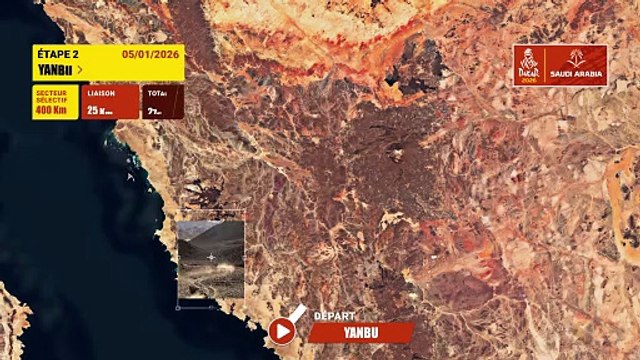 Dakar 2026 : Le parcours de la 2e étape - Rallye raid - Dakar