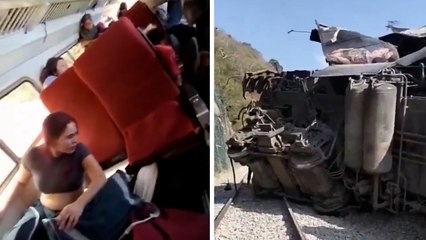 Descarrilamiento Tren Interoceánico: Así pidieron auxilio los pasajeros y documentaron lo sucedido