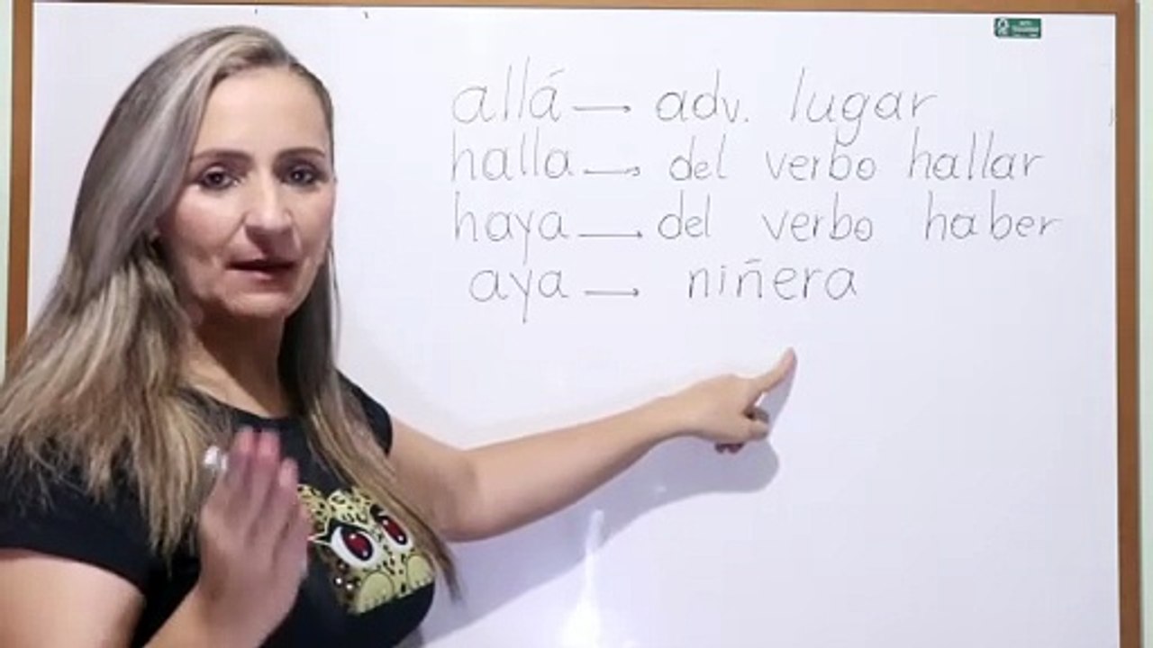 Diferencias entre： Halla, haya, allá y aya