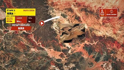 Dakar 2026 : Le parcours de la 3e étape - Rallye raid - Dakar