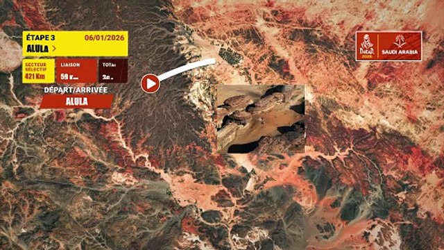 Dakar 2026 : Le parcours de la 3e étape - Rallye raid - Dakar