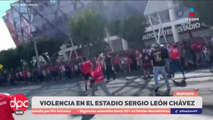 Riña entre aficionados afuera del estadio en Irapuato | DPC con Paola Rojas