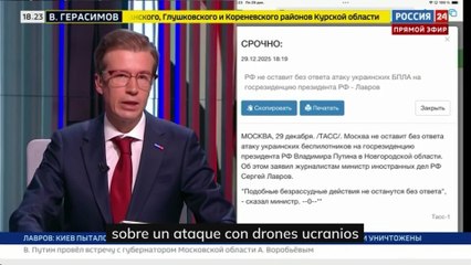 Ucrania ataca la residencia oficial del presidente Putin