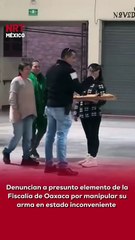 🚨⚠️ Ciudadanos denunciaron a un presunto elemento de la Fiscalía de Oaxaca que habría sido captado en estado de ebriedad o bajo el influjo de alguna sustancia, manipulando de forma temeraria su arma de cargo en San Pedro.