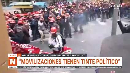 Ministros hablan sobre movilizaciones de la COB