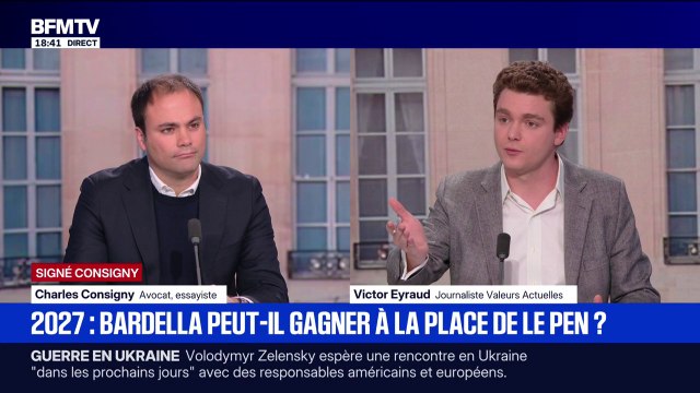 SIGNÉ CONSIGNY - Possible victoire de Jordan Bardella pour la présidentielle de 2027 ? Tout est possible , estime Charles Consigny, avocat